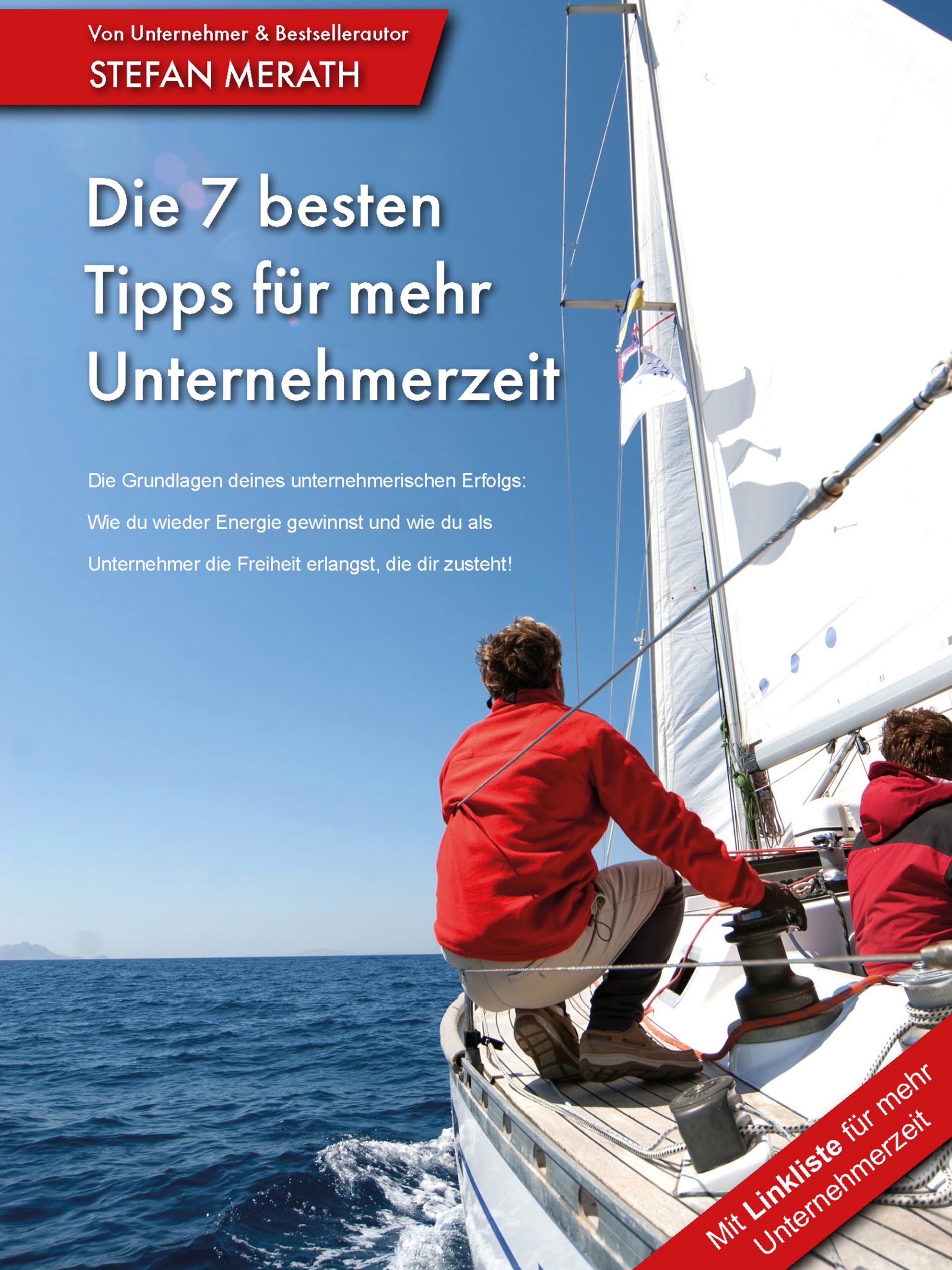 e-book von stefan merath für mehr unternehmerzeit mit segelboot-cover
