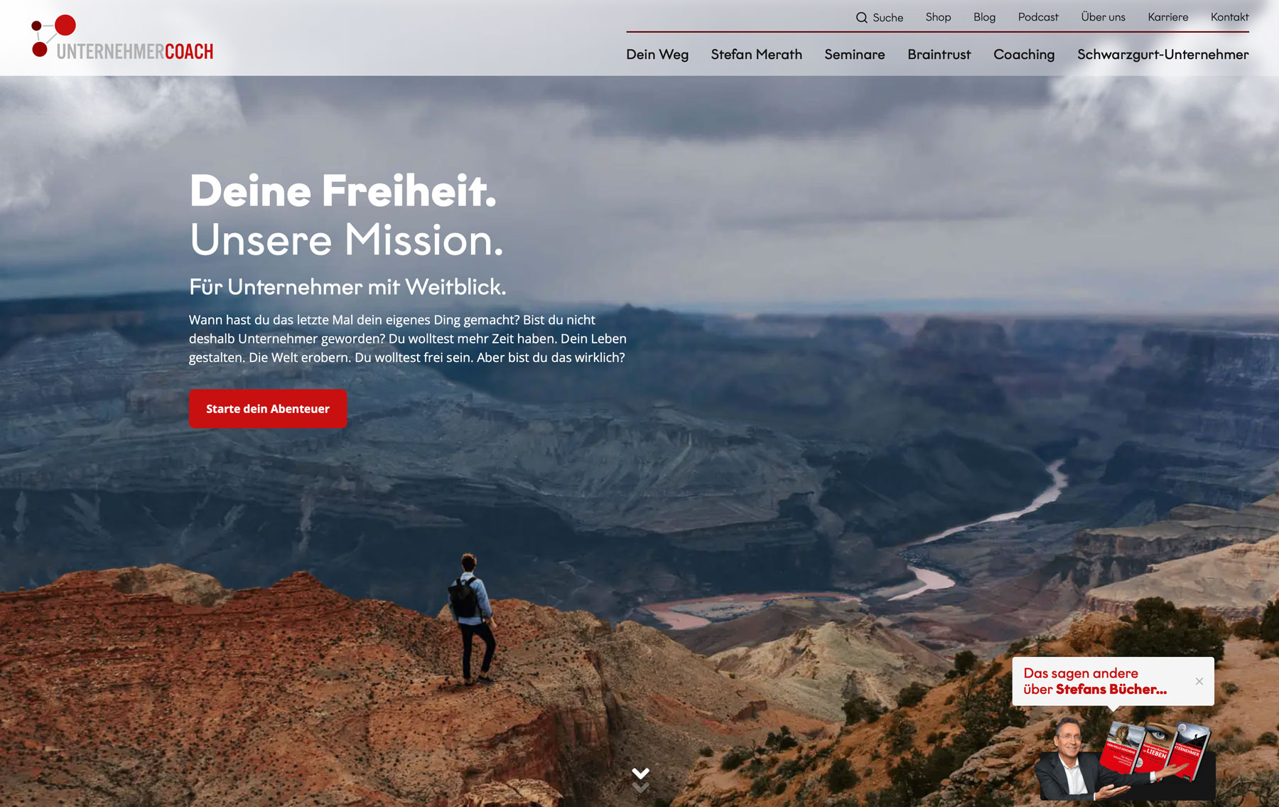 Neue Website der Unternehmercoach GmbH und von Stefan Merath