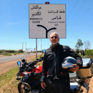 Unternehmercoach Jens Schliessmeyer mit dem Motorrad unterwegs